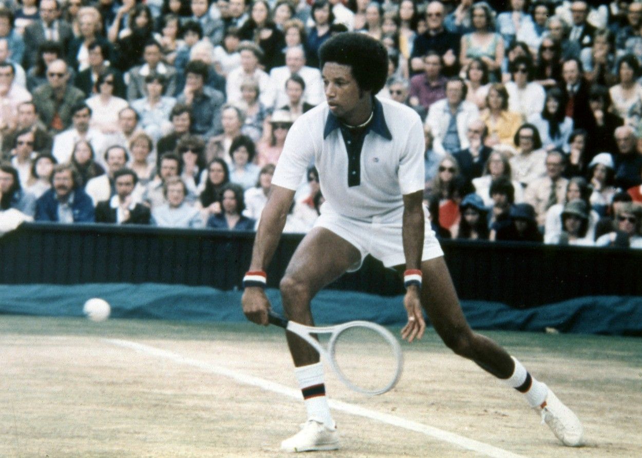 Americký tenista Arthur Ashe a Wimbledon 1975