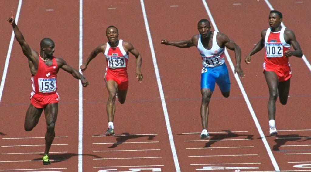 Ben Johnson ve finále olympijského sprintu