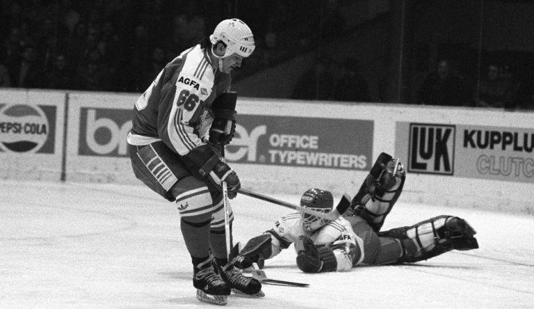 Mario Lemieux při MS 1985