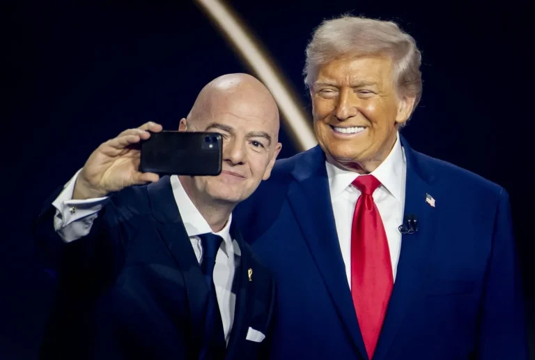 Gianni Infantino a Donald Trump