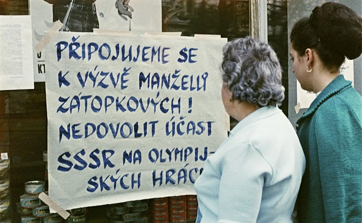 Výzva Emila Zátopka v roce 1968